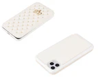 Wallet Flip Phone Case Leather Cover for iPhone 12 Pro-White