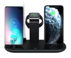 7 in 1 Rotatable folding wireless charger-Black