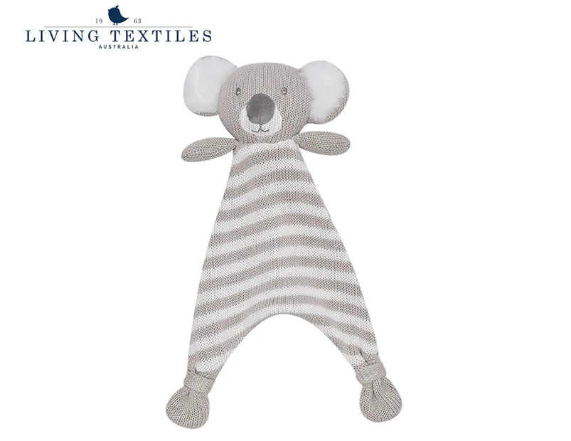 Living Textiles 30x28cm Kevin The Koala Security Blanket - Grey/White