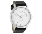 Titan Sonata Reloaded Men's Watch with White Dial & Leather Strap 77031SL02