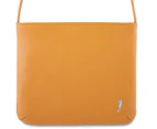 Things Terrific Daisy Leather Crossbody Bag - Saffron