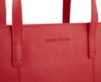Things Terrific Harper Leather Tote Bag - Cherry Red
