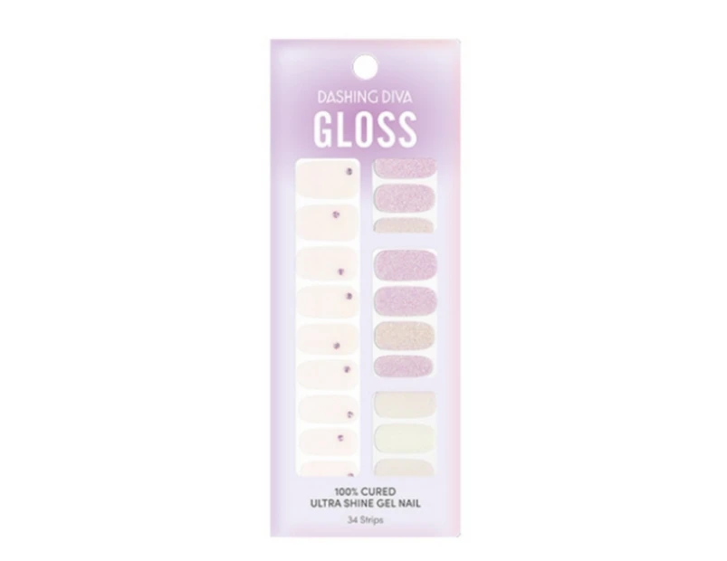 Dashing Diva Gloss Nail Gel Nail Strips (Mani) - GVP318 Silky Lilac