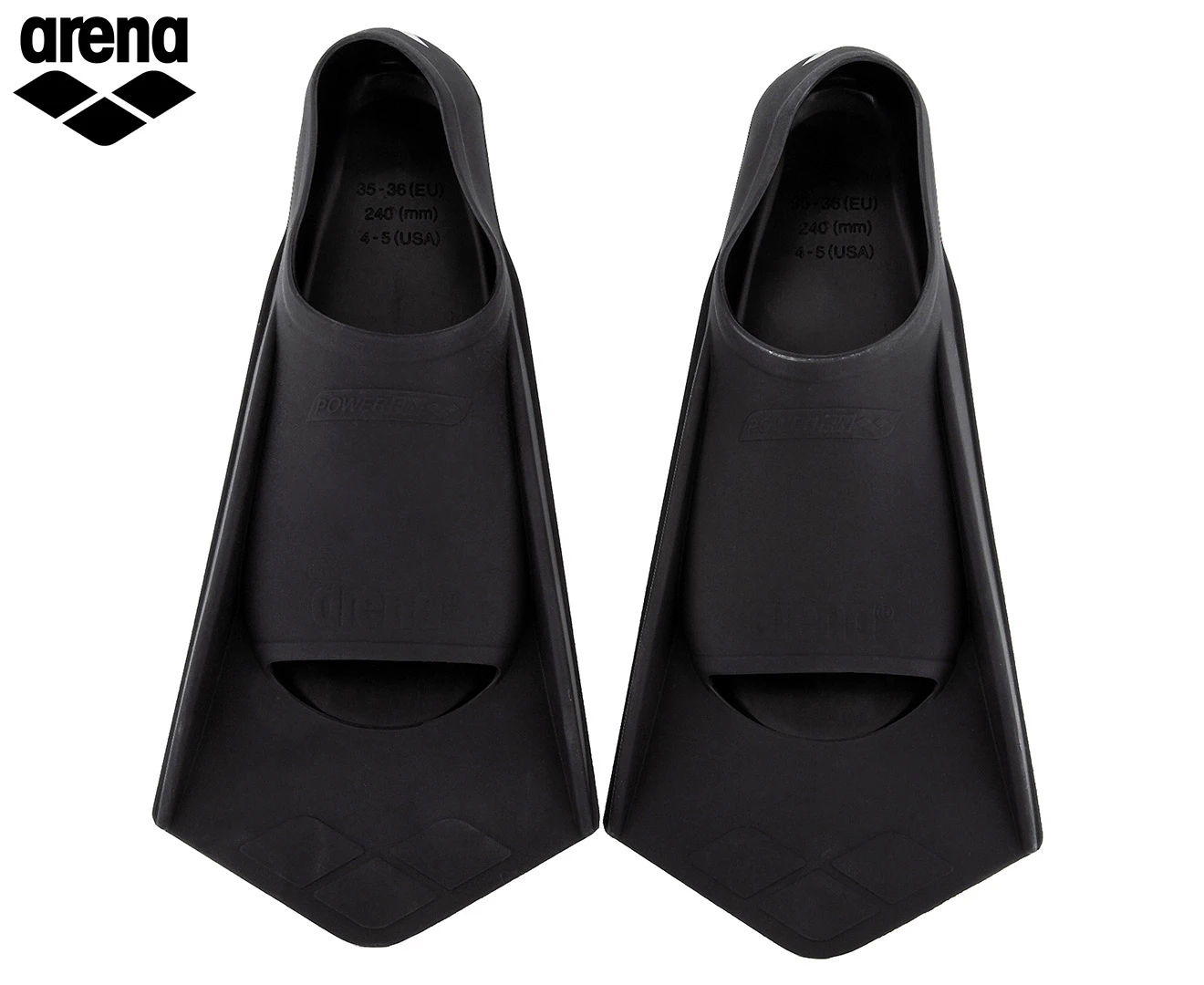 Arena Powerfin Swimming Fins - Black