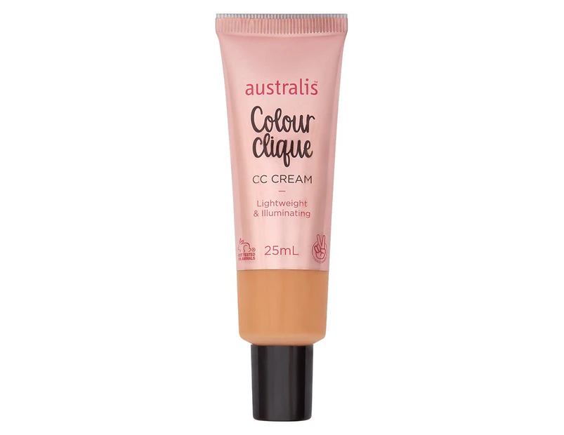 Australis Colour Clique Colour Correcting Pore-Minimizing Skin Moisturiser Cream - Dark