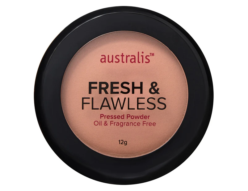 Australis Fresh & Flawless Pressed Powder - Darkest Olive