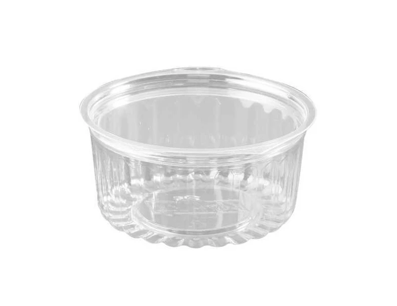 Clear Recyclable  Plastic Flat Lid Salad Bowls - 95mm - 50mm - 12oz