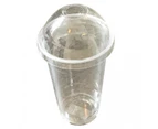 Clear  Pet Plastic  Cups & Domed Lids - 98mm top - 140mm - 20oz(600ml) - Packs