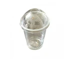 Clear  Plastic  Cups & Matching Domed Lids - 98mm top - 102mm  - 14oz (400ml) - Packs