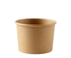 Kraft Paper Soup And Icecream Containers - 98mm - 70mm - 12oz (360ml) - Packs