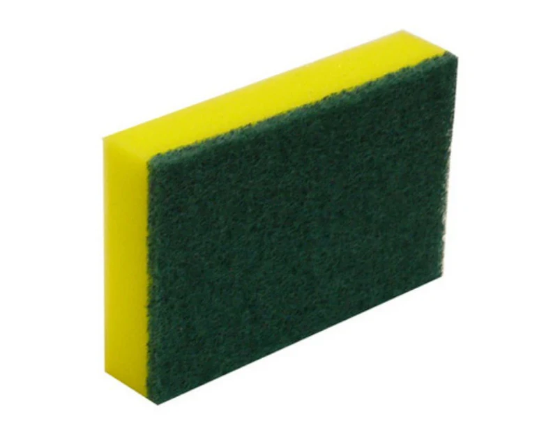 Green/Yellow Sponge Scourer Scourer Pads - 15cm