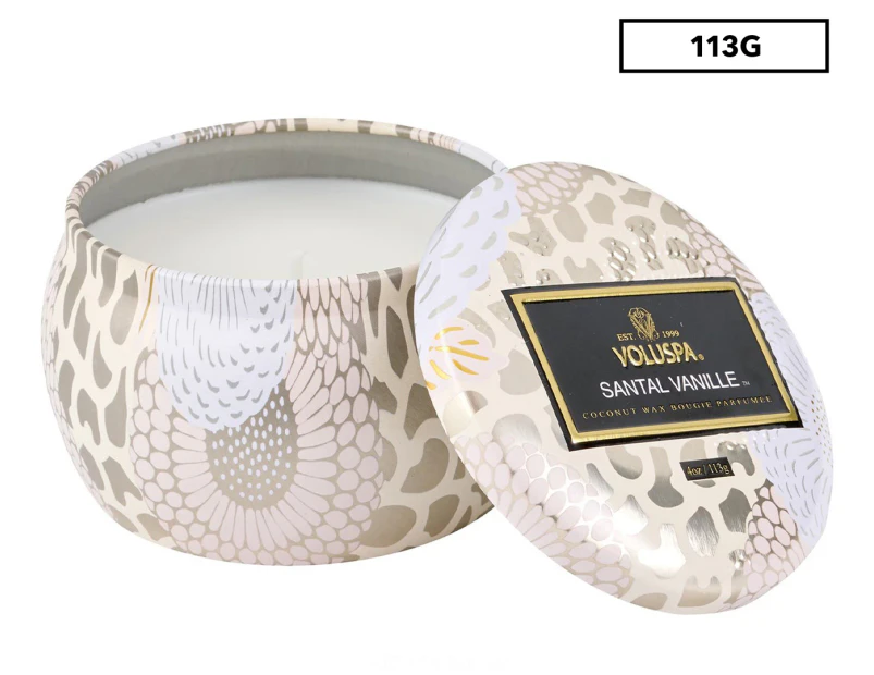 Voluspa Mini Decorative Tin Candle 113g - Santal Vanille