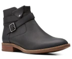 Clarks Women's Camzin Dime Leather Boots - Black