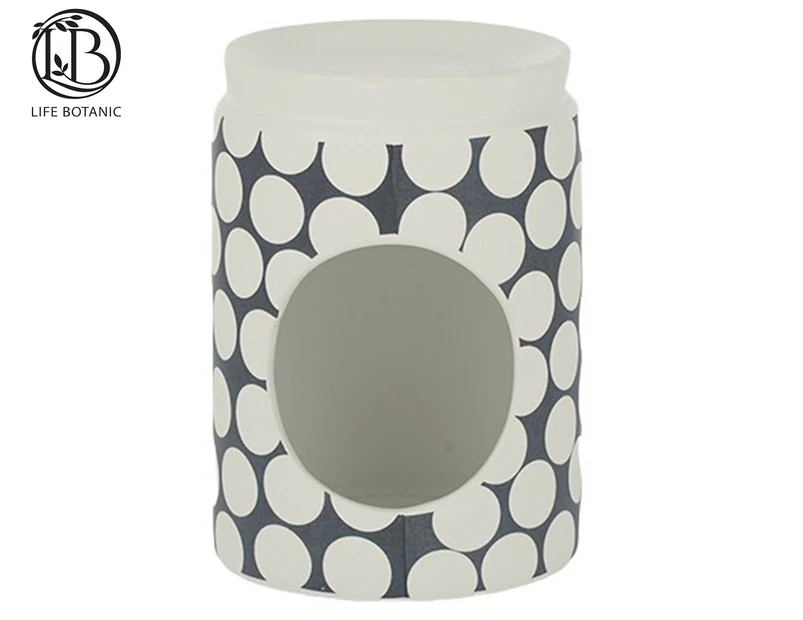 Life Botanic 10x14cm Punto Ceramic Oil Burner - White/Grey