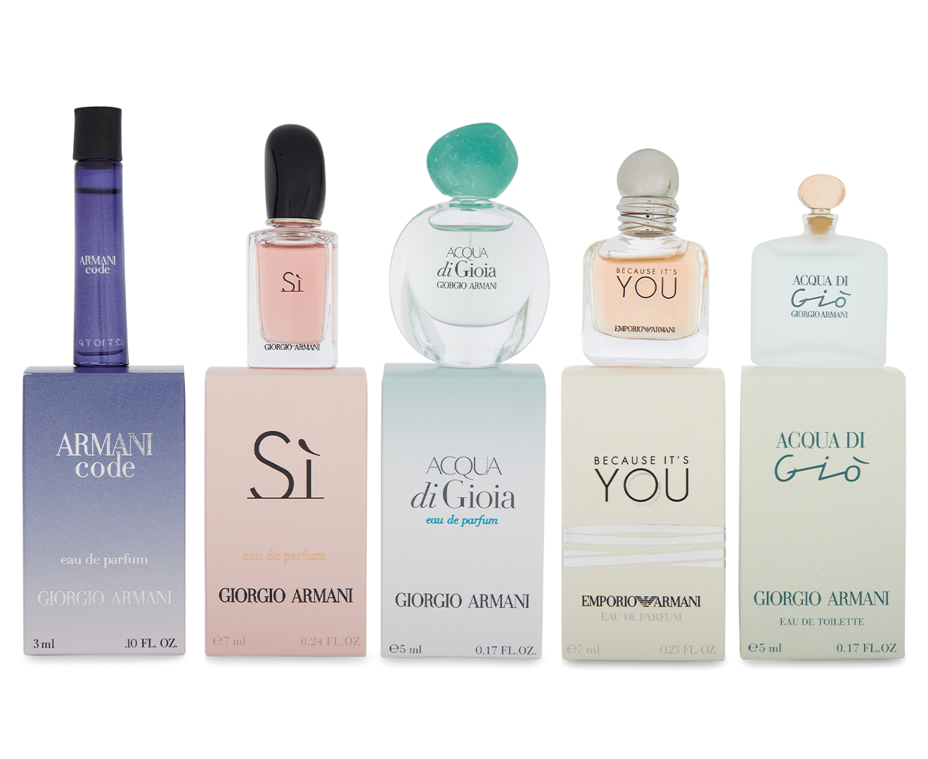 Giorgio Armani 5-Piece Minis Fragrance Gift Set 