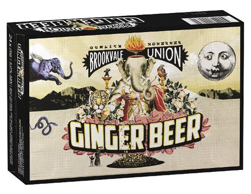Brookvale Union Ginger Beer 330ml Can 330mL Case of 24