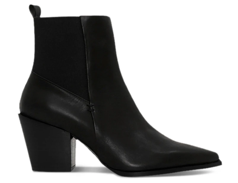 Skin Footwear Women's Kasian Leather Ankle Boots - Black