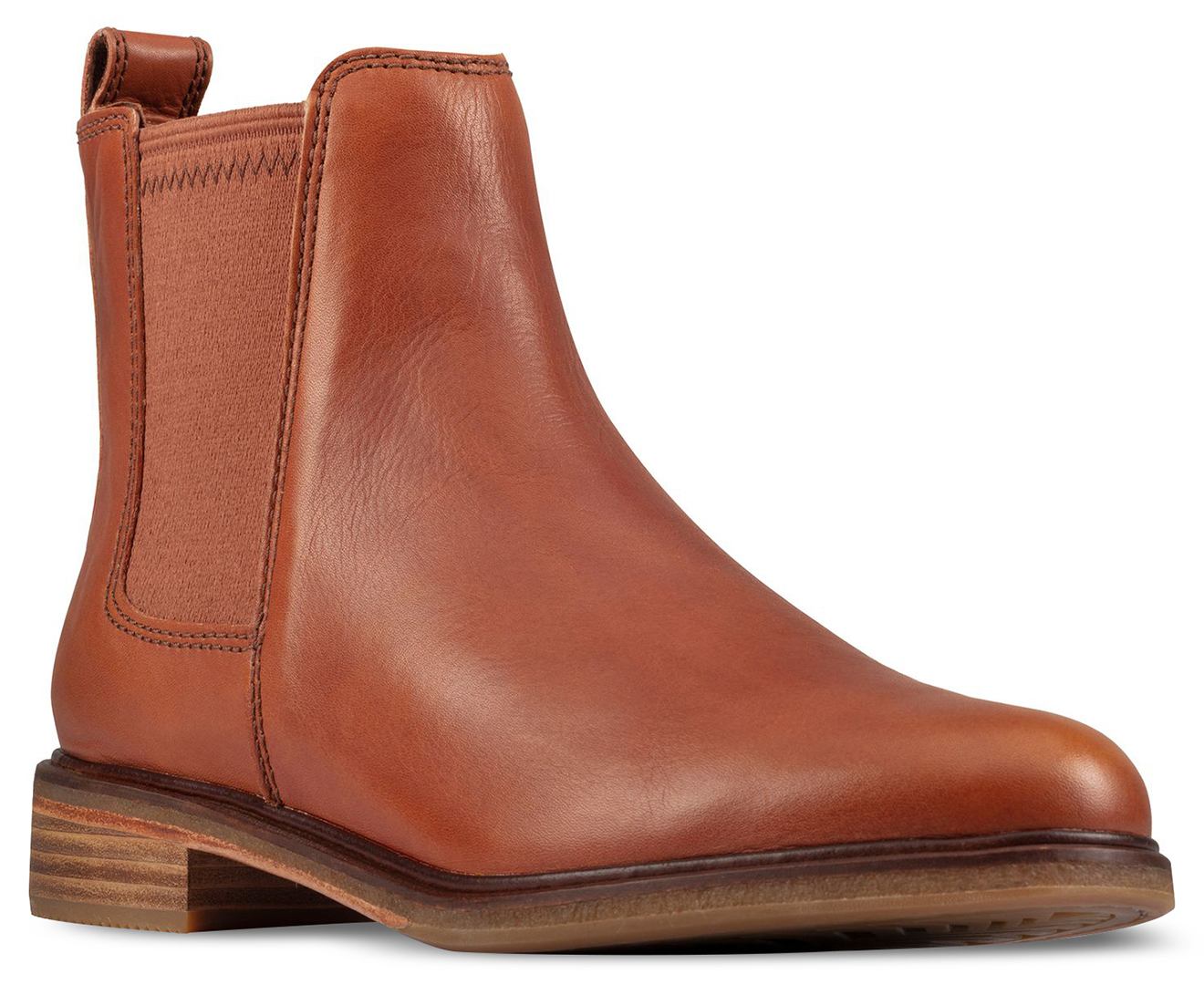 Clarks Women's Clarkdale Arlo Leather Boots - Tan | Catch.com.au