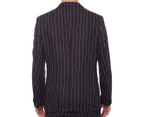 Ben Sherman Men's Pin Stripe Linen Blazer - Dark Navy