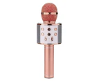 Portable Wireless Karaoke Microphone - Rose gold