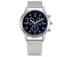 YISUYA Lightweight Plastic Strap Black Dial Quartz Men's Wristwatch Silver Watch