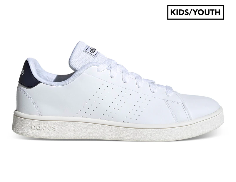 Adidas Kids'/Youth Advantage Trainers - White/Legend Ink