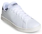 Adidas Kids'/Youth Advantage Trainers - White/Legend Ink