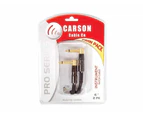 Carson 6'' Patch Cable Twin Pack Right Angle Jack Plugs