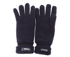 FLOSO Mens Thinsulate Knitted Winter Gloves (3M 40g) (Navy) - GL432