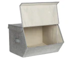 Ortega Home Medium Magnetic Storage Box - Light Grey