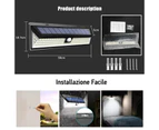 118 LED Solar Motion Sensor Light Outdoor Garage Security Floodlight Garden Lamp