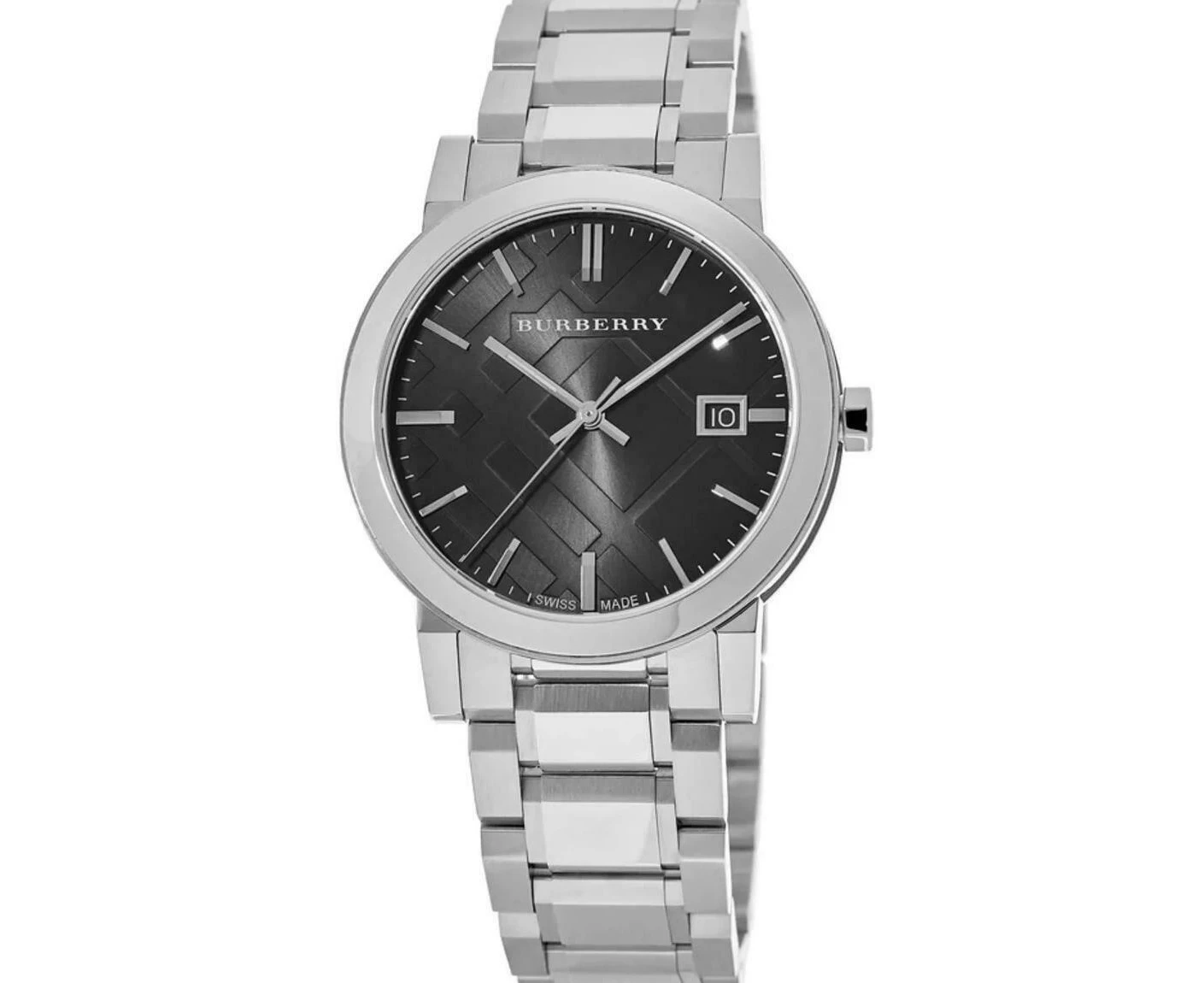 Burberry BU9001 Black Dial Stainless Steel Unisex Watch