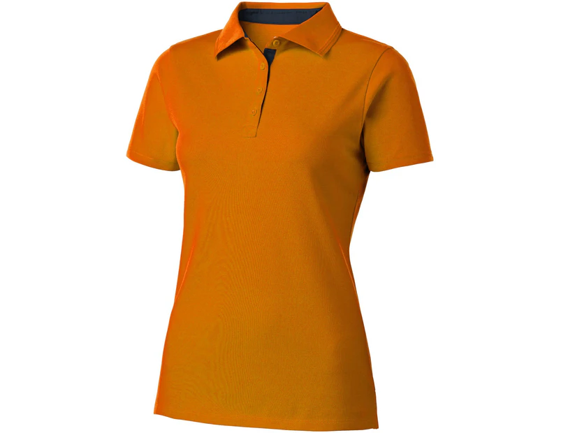 Slazenger Hacker Short Sleeve Ladies Polo (Orange/Navy) - PF1737