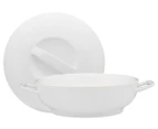 Ecology Signature 2L Round 34cm Porcelain Shallow Casserole Dish Bakeware White