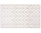 Recycled Plastic Outdoor Rug and Mat Reversible Waterproof Sydney Gold and Cream