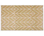 Recycled Plastic Outdoor Rug and Mat Reversible Waterproof Sydney Gold and Cream
