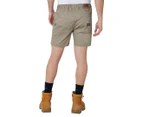 Elwood Workwear Men's Elastic Basic Shorts - Stone