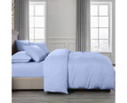 Royal Comfort 2000TC Quilt Cover Set Bamboo Cooling Hypoallergenic Breathable - Light Blue