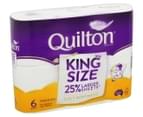 Quilton King Size Unscented Toilet Paper Rolls 6pk 2