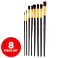 Art Box Artist Paint Brushes 8-Piece Set
