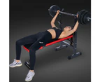 Adjustable Benches Rack Barbell Rack Weight lifting Bed Foldable Press GYM