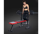 Adjustable Benches Rack Barbell Rack Weight lifting Bed Foldable Press GYM