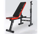 Adjustable Benches Rack Barbell Rack Weight lifting Bed Foldable Press GYM