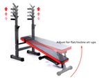 Adjustable Benches Rack Barbell Rack Weight lifting Bed Foldable Press GYM