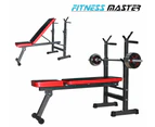 Adjustable Benches Rack Barbell Rack Weight lifting Bed Foldable Press GYM