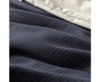 In2Linen Waffle Weave Pure Cotton European pillow Case I Navy