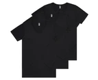 Shawshank Clothing Men's Slim Fit- V-neck Tshirts 3 pack - Black
