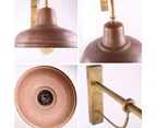 2X Florence Aged Copper Vintage Wall Light
