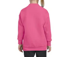 Gildan Childrens Unisex Heavy Blend Crewneck Sweatshirt (Safety Pink) - BC464