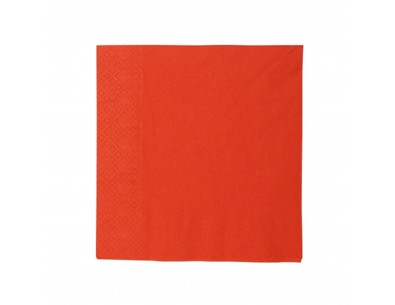 Red 2 Ply Paper Luncheon Napkins - 150mm - 300x300 Unfolded